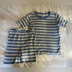 Hanna Andersson Blue and White Striped Pajama Set(size 150cm/youth 12)